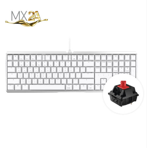 체리 MX 3.0S 무보강 풀배열 기계식 키보드 화이트, MX2A 적축