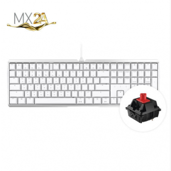 체리 MX 3.0S 무보강 풀배열 기계식 키보드 화이트, MX2A 적축